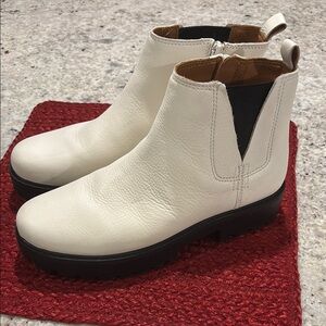 Women's White Ankle Boots